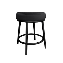 Taboret Ben tkanina Welur stelaż metalowy STOŁEK LOFT