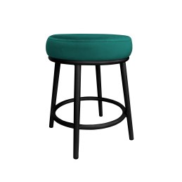 Taboret Ben tkanina Welur stelaż metalowy STOŁEK LOFT