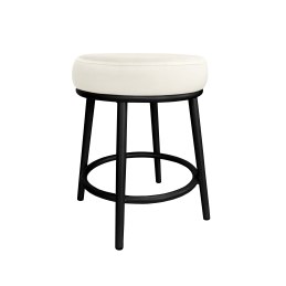 Taboret Ben tkanina Welur stelaż metalowy STOŁEK LOFT