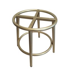 Taboret Ben tkanina Welur stelaż metalowy STOŁEK LOFT