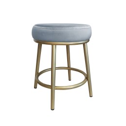 Taboret Ben tkanina Welur stelaż metalowy STOŁEK LOFT