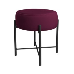 Taboret Pola tkanina Welur stelaż metalowy STOŁEK LOFT