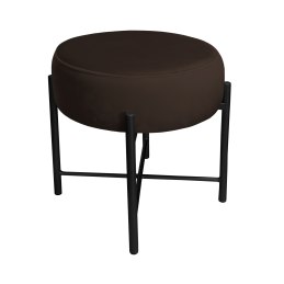 Taboret Pola tkanina Welur stelaż metalowy STOŁEK LOFT