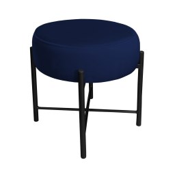 Taboret Pola tkanina Welur stelaż metalowy STOŁEK LOFT