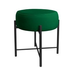 Taboret Pola tkanina Welur stelaż metalowy STOŁEK LOFT