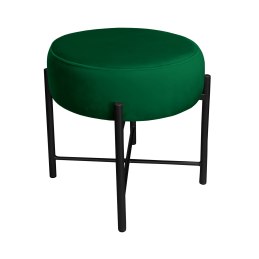 Taboret Pola tkanina Welur stelaż metalowy STOŁEK LOFT