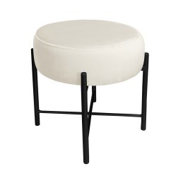 Taboret Pola tkanina Welur stelaż metalowy STOŁEK LOFT