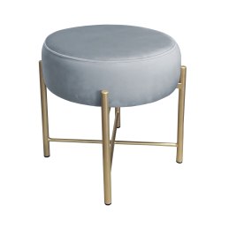 Taboret Pola tkanina Welur stelaż metalowy STOŁEK LOFT