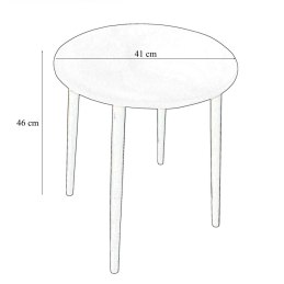 Taboret TRIX stelaż metalowy STOŁEK LOFT