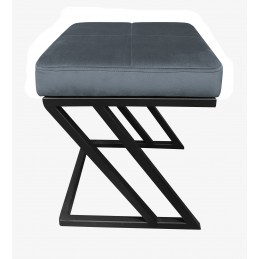Pufa ZETA LOFT ławka taboret podnóżek metal BL14