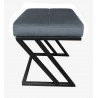 Pufa ZETA LOFT ławka taboret podnóżek metal BL14
