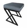 Pufa ZETA LOFT ławka taboret podnóżek metal BL14