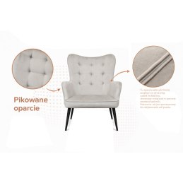 Fotel wypoczynkowy RELAX uszak z podnóżkiem do salonu