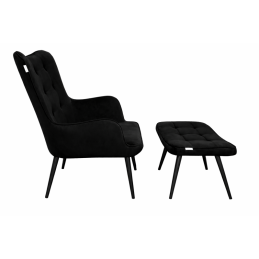 Fotel wypoczynkowy RELAX uszak z podnóżkiem do salonu