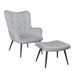 Fotel wypoczynkowy RELAX uszak z podnóżkiem do salonu