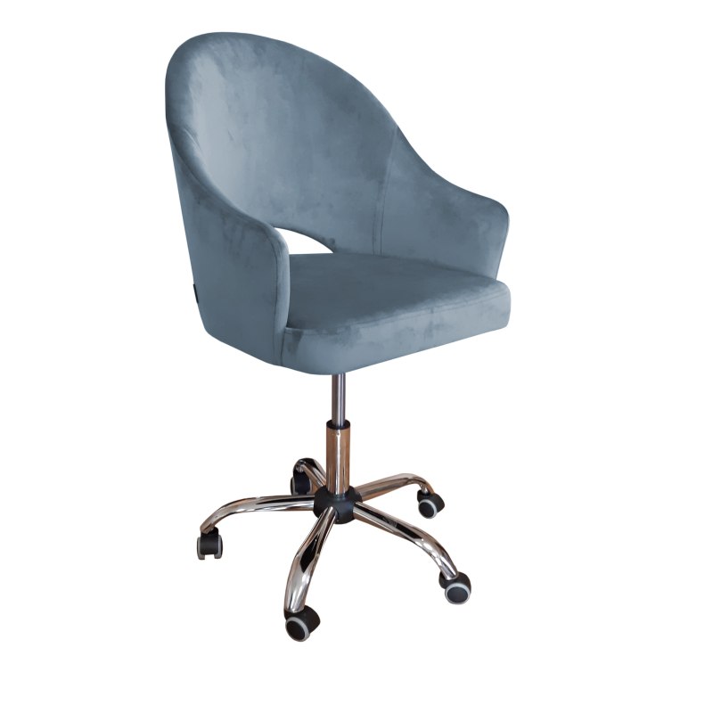 Fotel obrotowy VELVET tkanina Welur krzesło biurowe