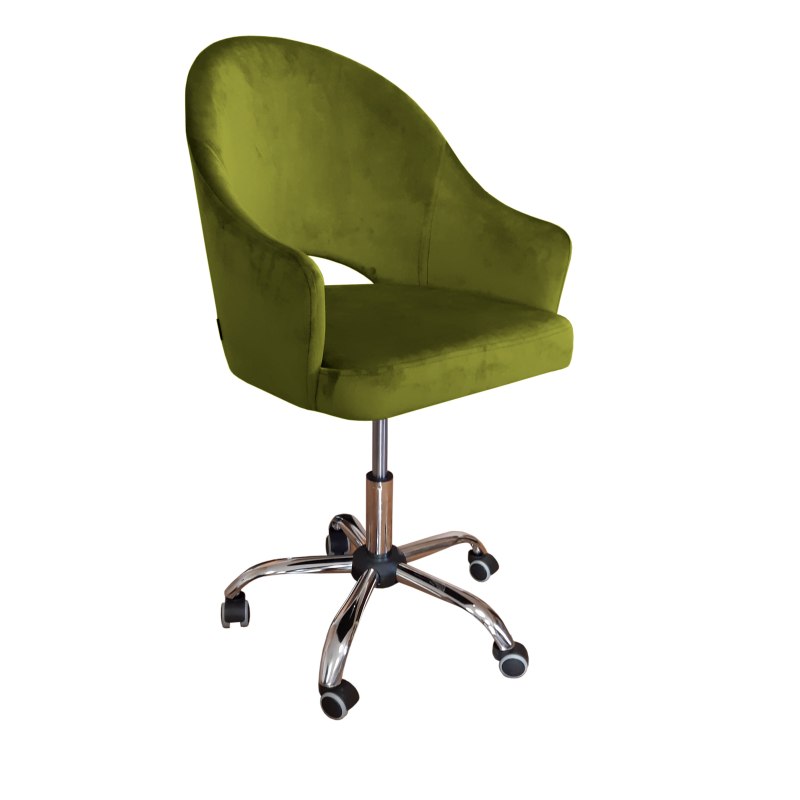 Fotel obrotowy VELVET tkanina Welur krzesło biurowe