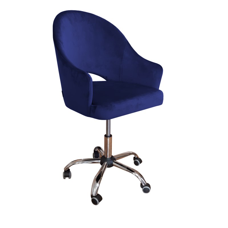 Fotel obrotowy VELVET tkanina Welur krzesło biurowe