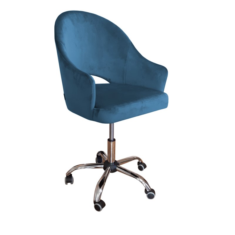 Fotel obrotowy VELVET tkanina Welur krzesło biurowe