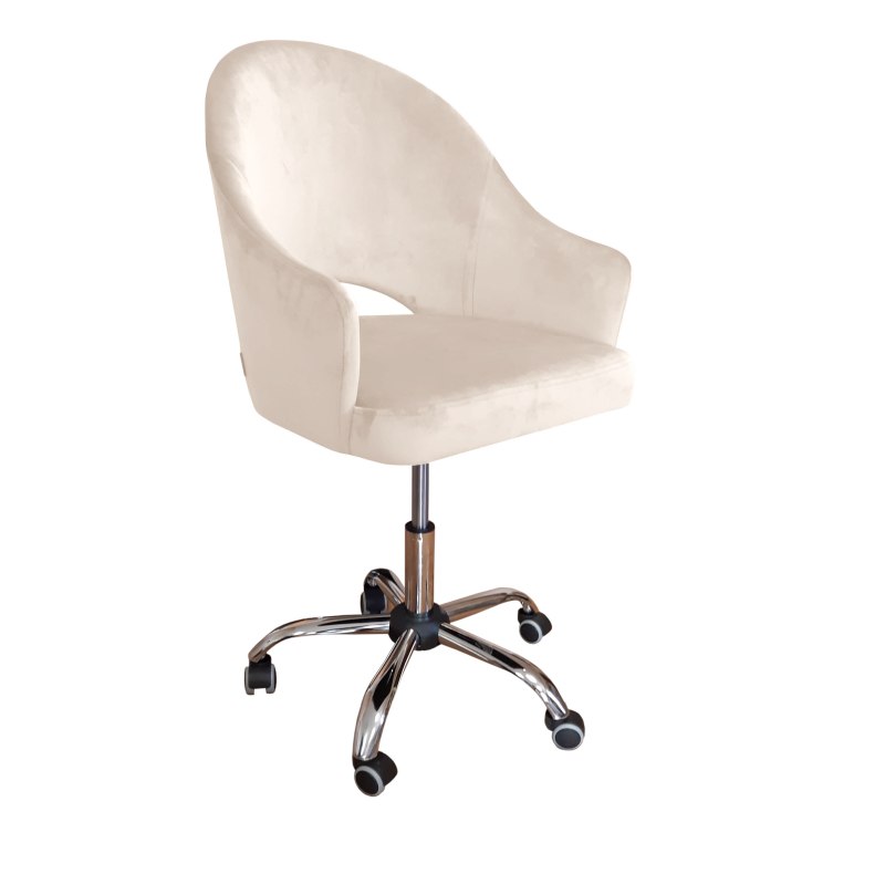 Fotel obrotowy VELVET tkanina Welur krzesło biurowe