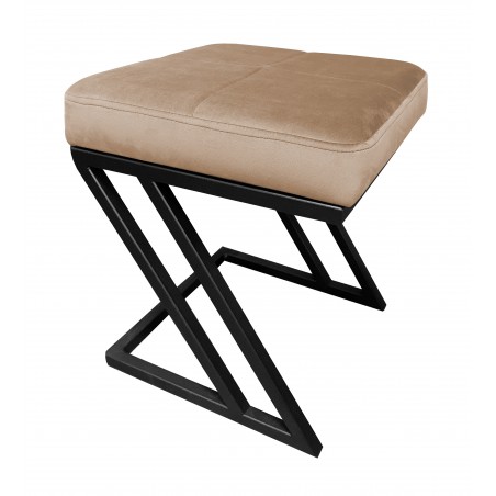 Pufa ZETA LOFT ławka taboret podnóżek metal MG06