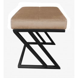 Pufa ZETA LOFT ławka taboret podnóżek metal MG06