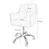Fotel obrotowy PIANO tkanina Vega krzesło biurowe