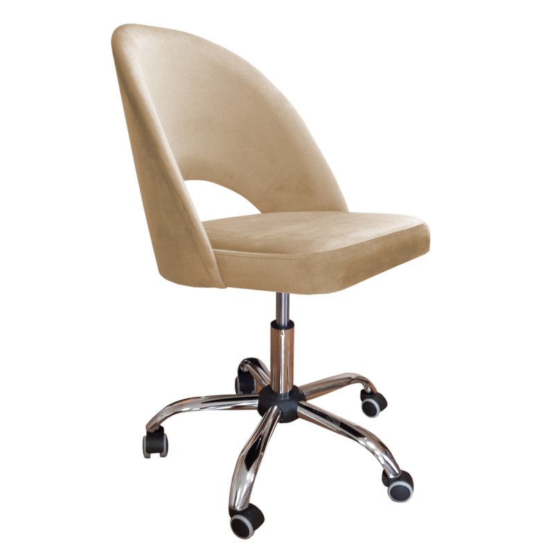 Fotel obrotowy POLO tkanina Welur krzesło biurowe