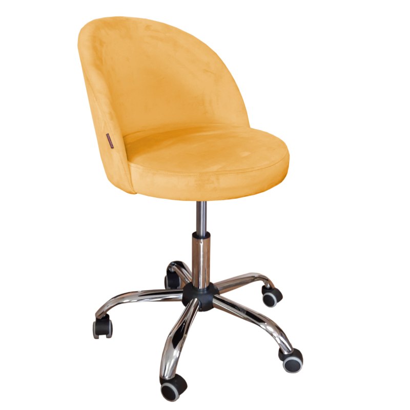 Fotel obrotowy TRIX tkanina welur krzesło biurowe