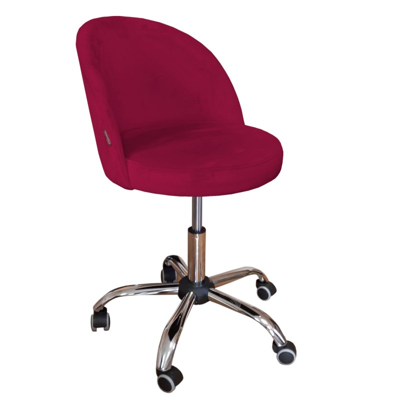 Fotel obrotowy TRIX tkanina welur krzesło biurowe