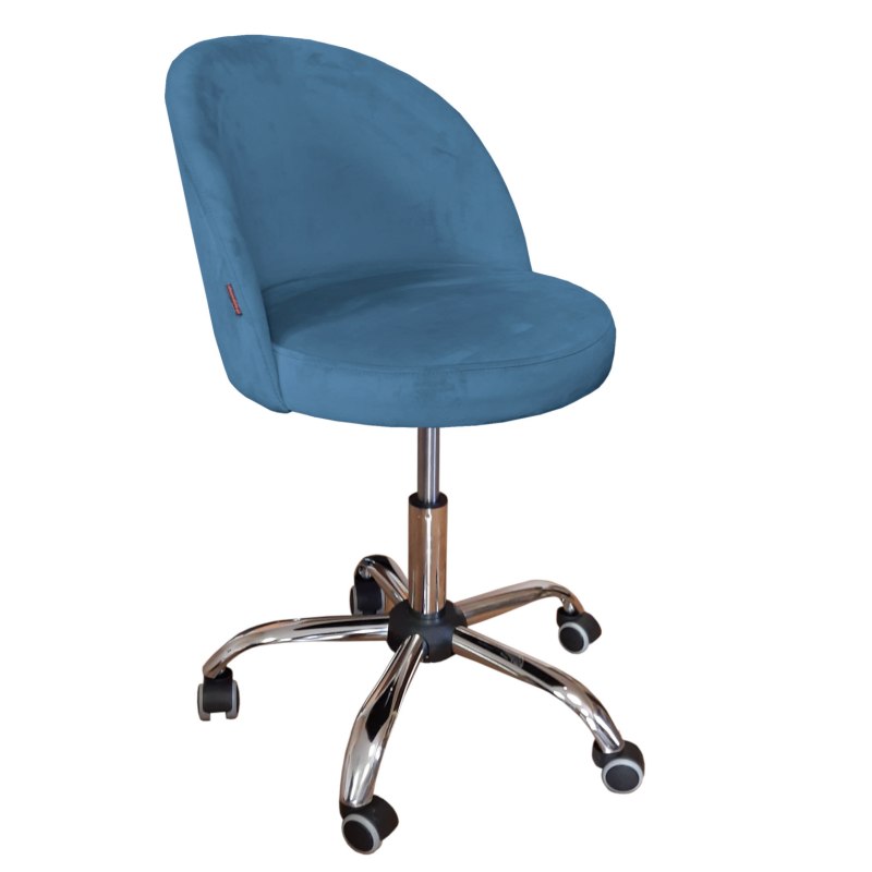 Fotel obrotowy TRIX tkanina welur krzesło biurowe