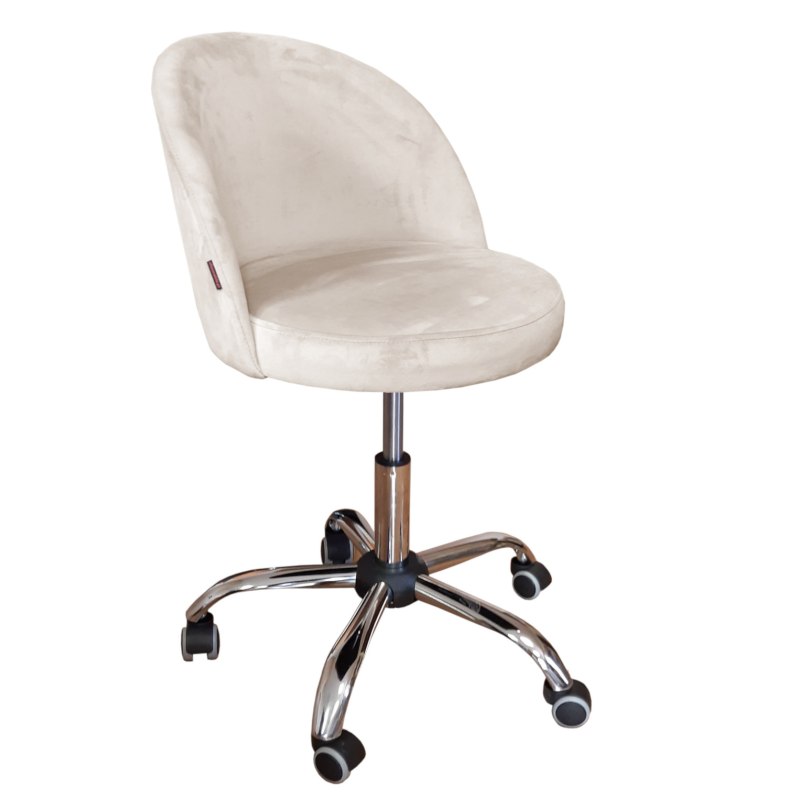 Fotel obrotowy TRIX tkanina welur krzesło biurowe