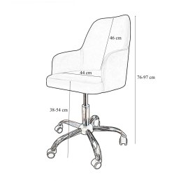 Fotel obrotowy WESTA tkanina Welur krzesło biurowe