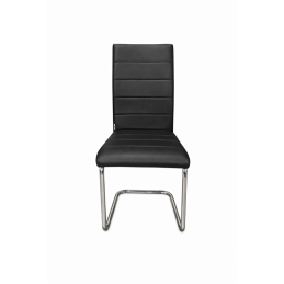 Krzesło Lotus na płozach chromowanych tkanina eco skóra – nowoczesne, wygodne