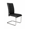 Krzesło Lotus na płozach chromowanych tkanina eco skóra – nowoczesne, wygodne