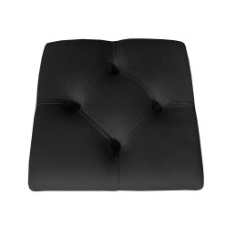 Pufa CHESTERFIELD tkanina Welur loft ławka podnóżek metal