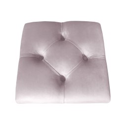 Pufa CHESTERFIELD tkanina Welur loft ławka podnóżek metal