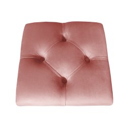 Pufa CHESTERFIELD tkanina Welur loft ławka podnóżek metal