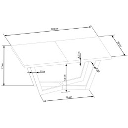 MASSIVE 3 stół rozkładany