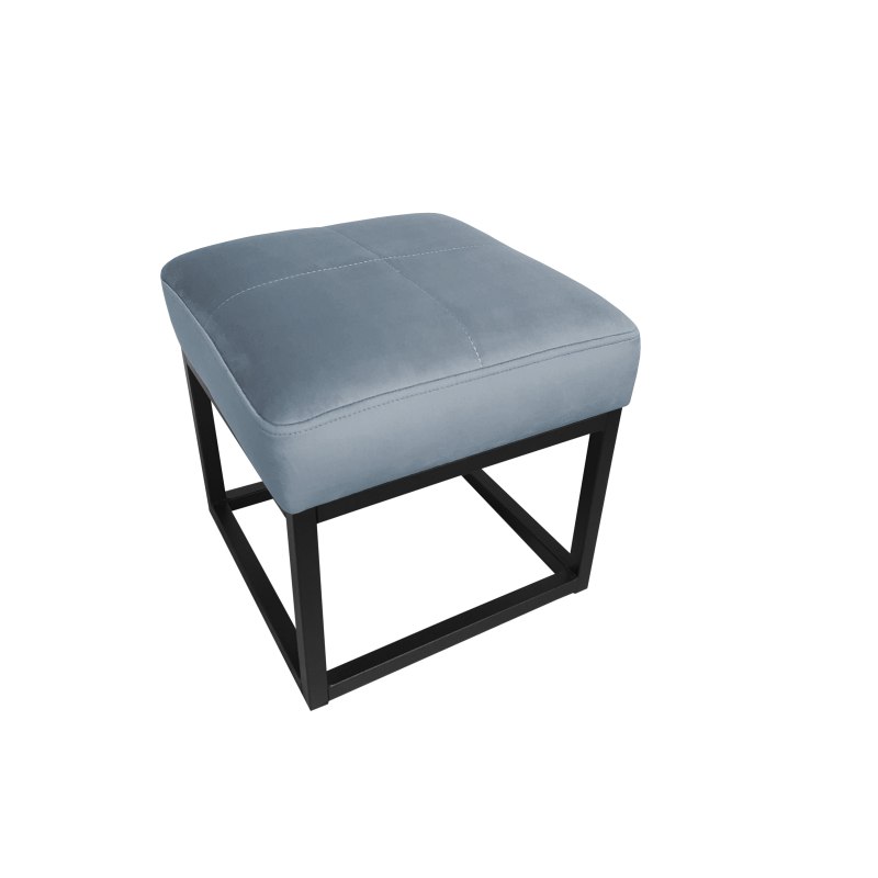 Pufa MAX welur z metalową podstawą