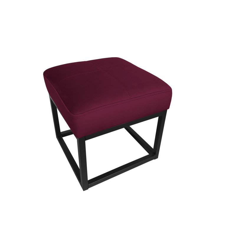 Pufa MAX welur z metalową podstawą