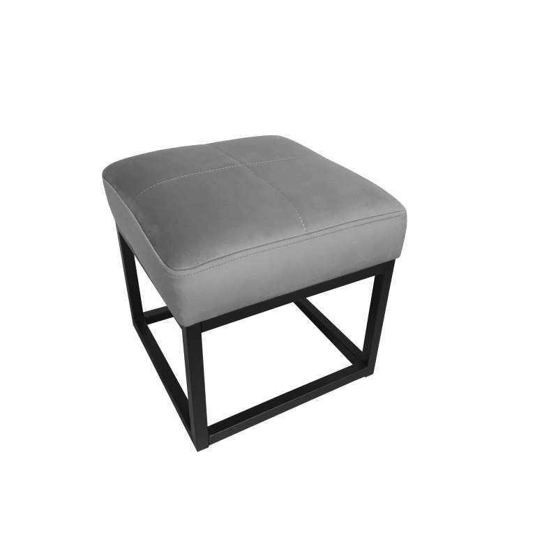 Pufa MAX welur z metalową podstawą