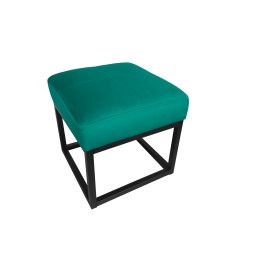 Pufa MAX tkanina Welur loft ławka podnóżek metal