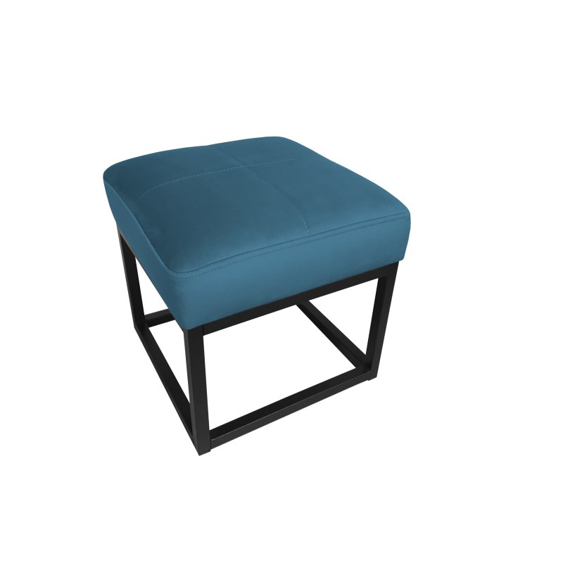 Pufa MAX welur z metalową podstawą