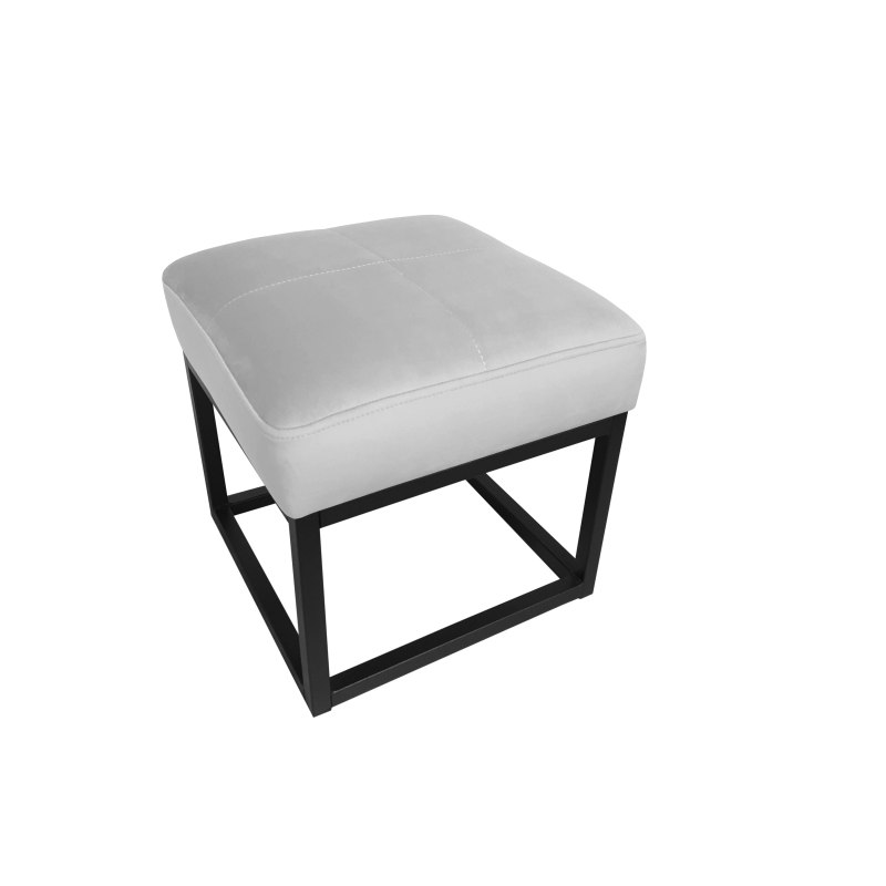 Pufa MAX welur z metalową podstawą