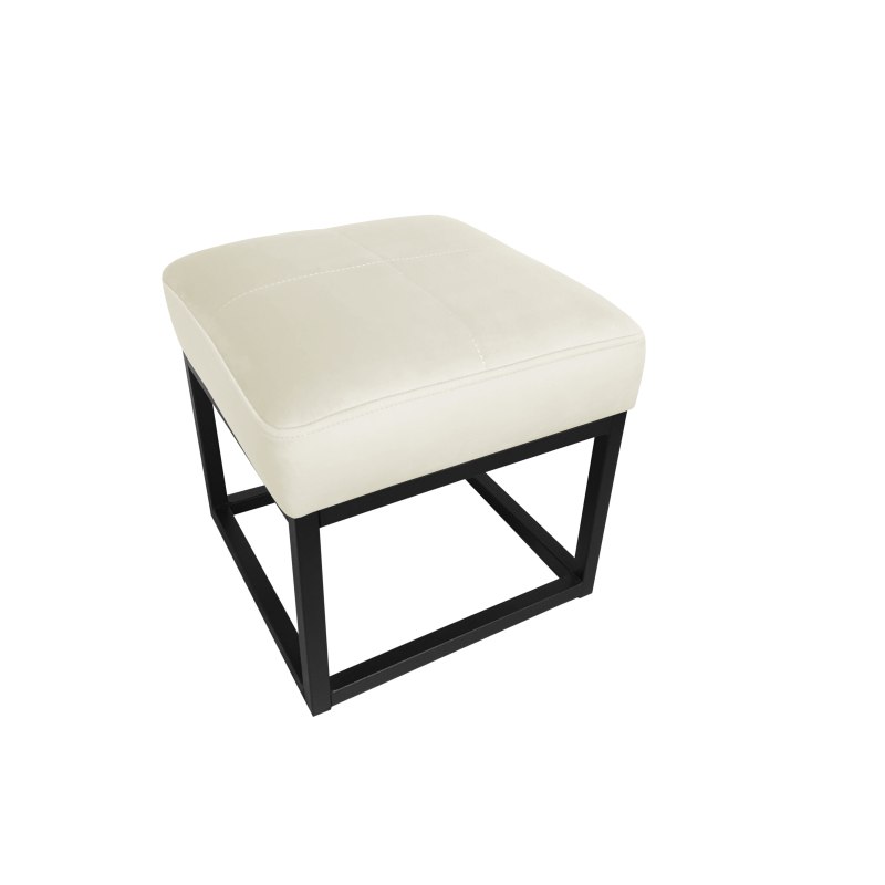 Pufa MAX welur z metalową podstawą