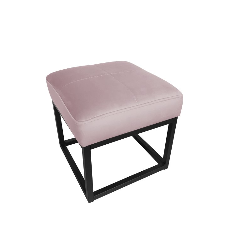 Pufa MAX welur z metalową podstawą