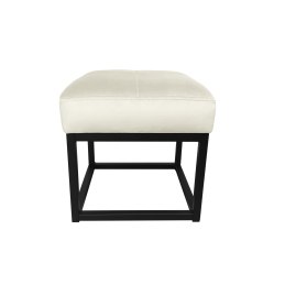 Pufa MAX welur z metalową podstawą