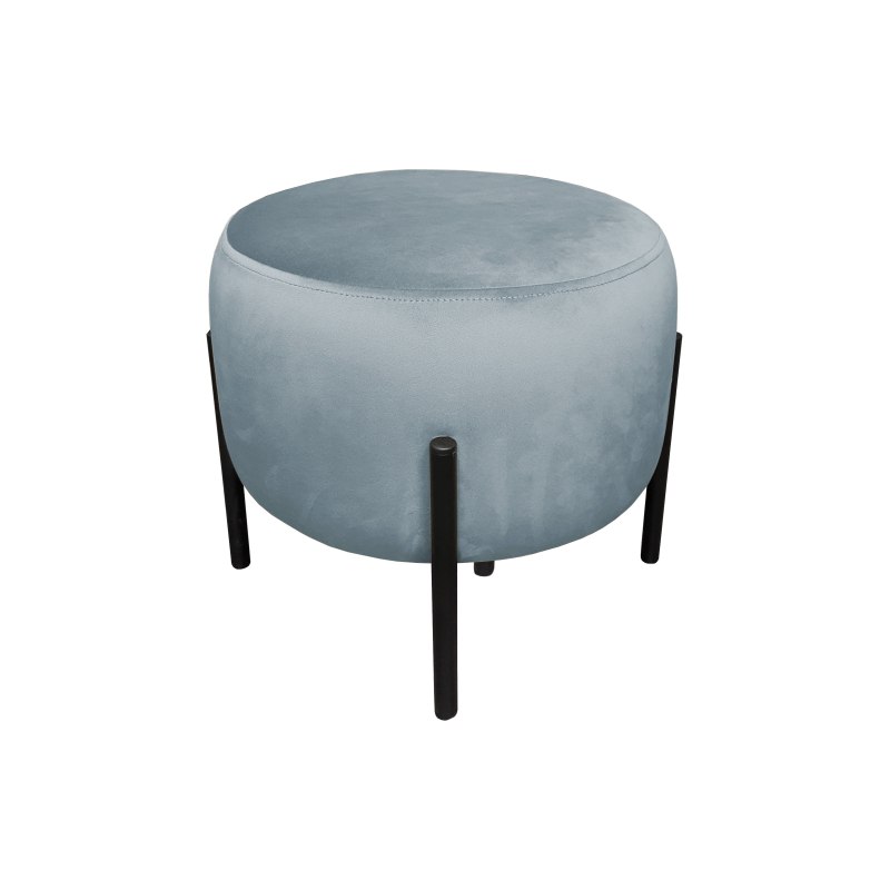 Pufa OLA loft ławka podnóżek metal