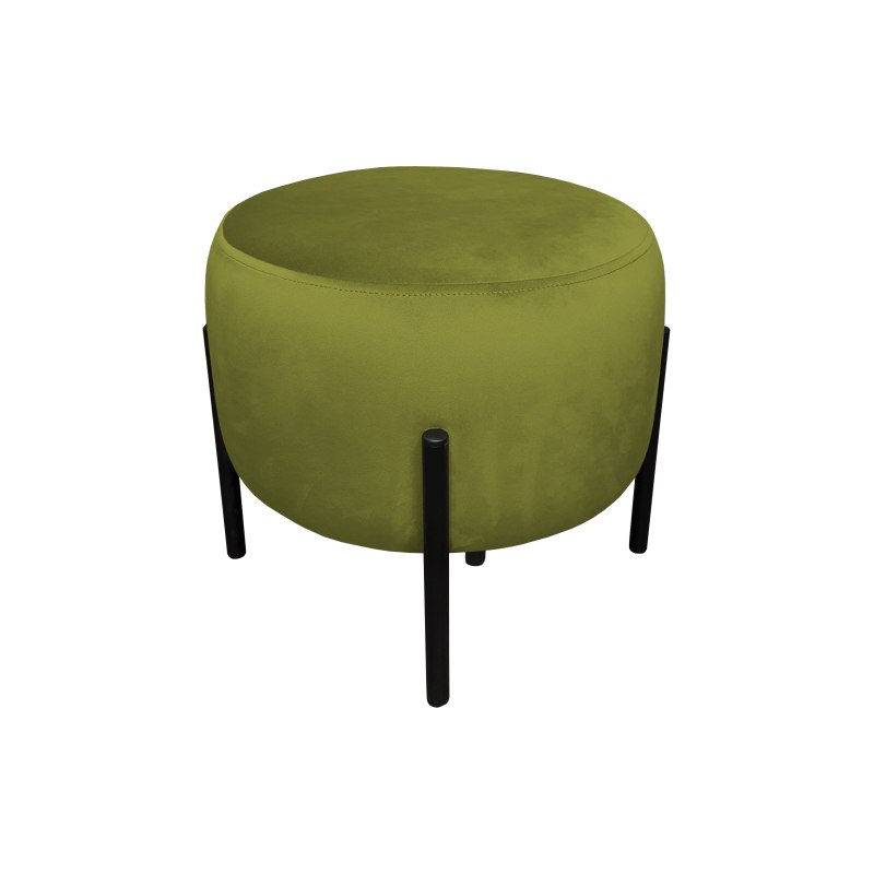 Pufa OLA loft ławka podnóżek metal